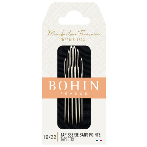 BOHIN - Hand Needle Tapestry Qty 6 - Size 18/20/22