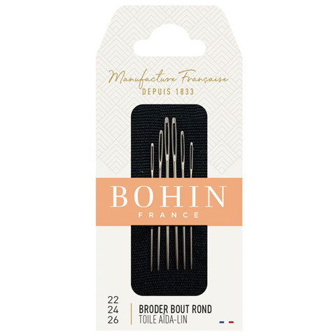 BOHIN - Hand Needle Tapestry Qty 6 - Size 22/24/26
