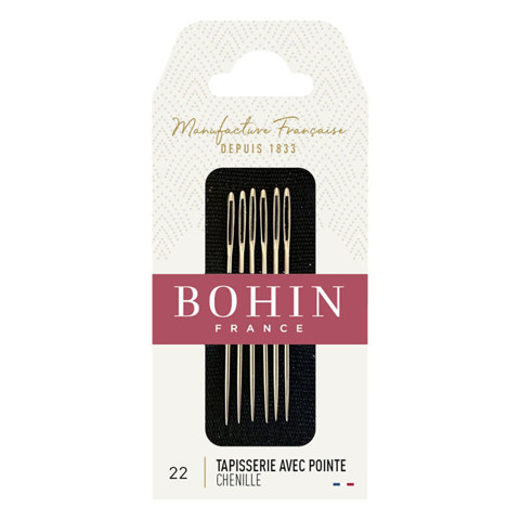 BOHIN - Hand Needle Chenille Qty 6 - Size 22