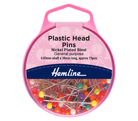 Pins Plastic Head - General Purpose - 38mm x 0.65mm - 75pcs