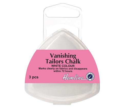 Hemline - Tailors Chalk Vanishing Triangular - White