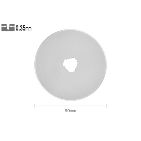 Olfa Blade Replacement 60mm - Straight 1 Blade per Pack