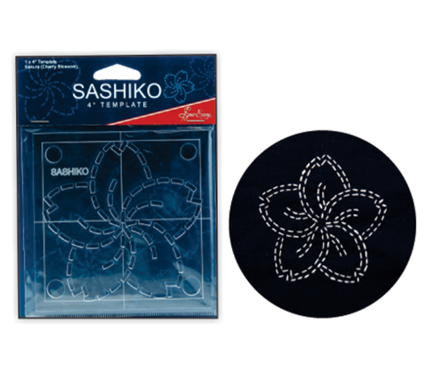 Sashiko Template 4 inches - cherry blossom