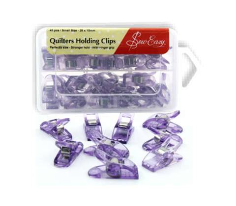 Sew Easy - Quilt Clips Small Purple 26 x 10mm 45pcs