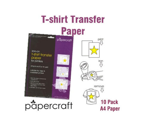 Papercraft - T-Shirt Transfer Paper A4 10pk