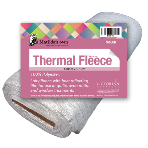 Matilda's Own - Batting Thermal Fleece Polyester 100% with Reflective Scrim - 157cm wide