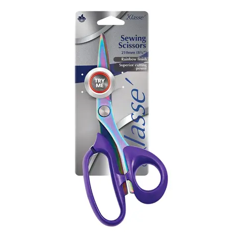 Klasse Scissors - Sewing 210mm (8.25in) - Rainbow / Purple