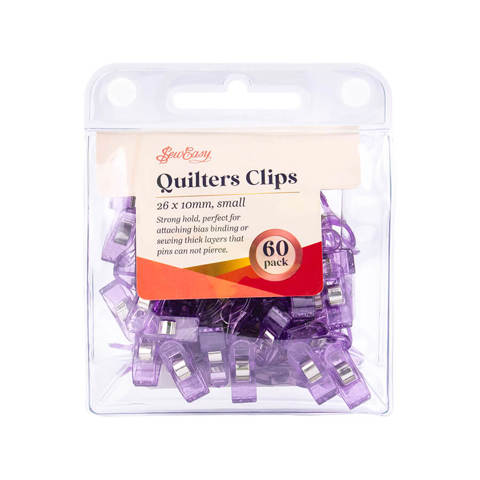 Sew Easy - Quilt Clips Small Purple 26 x 10mm 60pcs