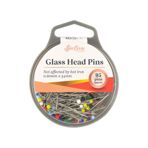 Sew Easy - Pins Glass Head 0.6 x 34mm 95pcs