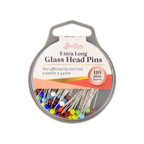Sew Easy - Pins Glass Head Extra Long 0.65 x 44mm 110pcs