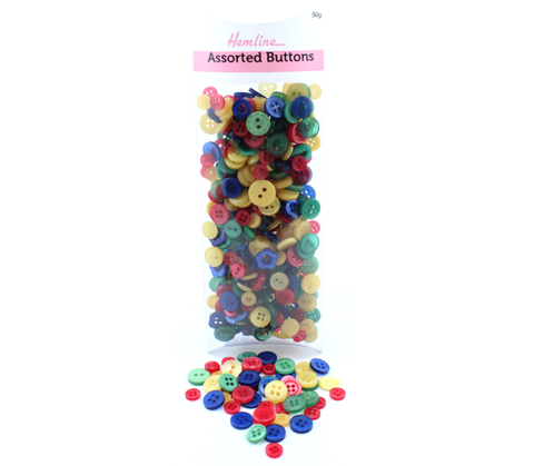 Hemline Buttons - Value Pack - Assorted Designs/Sizes - Country