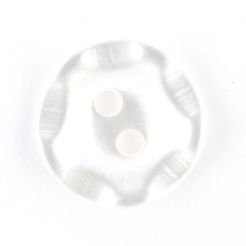 HEMLINE BUTTONS - Wavy Button - clear 11mm