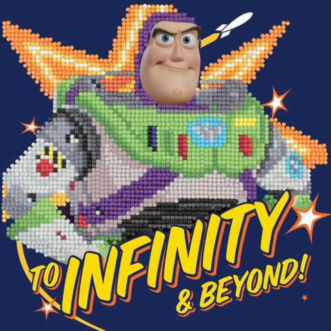Buzz To Infinity And  Beyond - 22 x 22cm