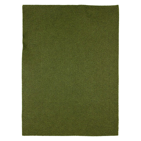 Felt Square Polyester 30 x 22cm - Moss Green