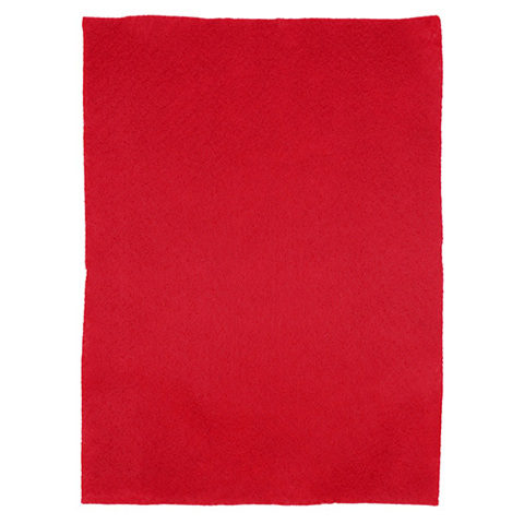 Felt Square Polyester 30 x 22cm - Red