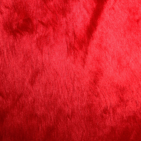 Fur Faux 100% Acrylic 75cm wide - Red