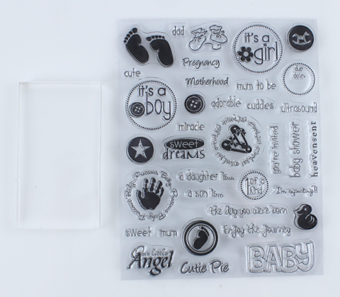Papercraft - Stamps Clear Cling Expressions - Baby