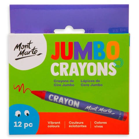 Mont Marte - Jumbo Crayons 12pce