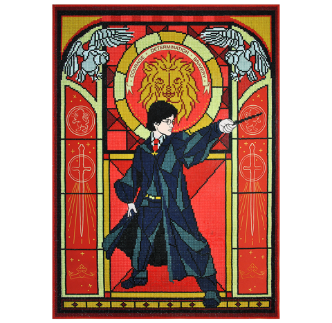 Harry Stained Glass 52 x 72cm