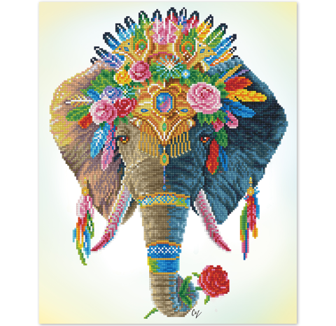 Bohemian Elephant - 51 x 41cm