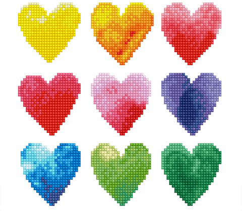 Love Rainbow - 20x 20cm (9.5x 9in)