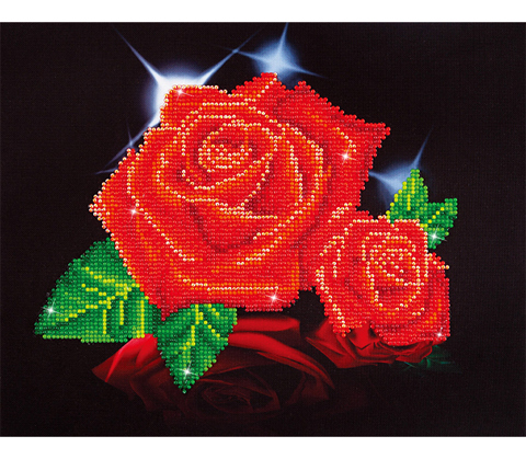 Red Rose Sparkle - 35.5 x 27.9cm (14 x 11in)
