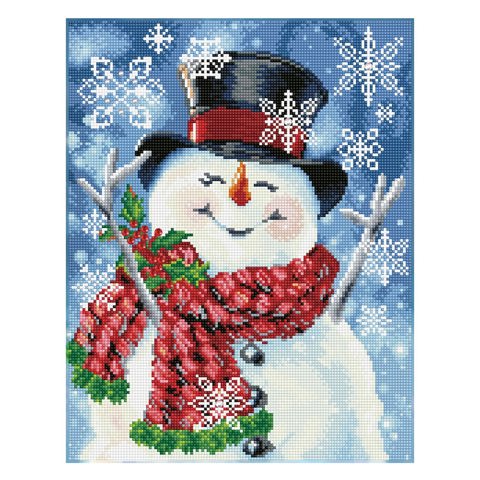 Joyful Jolly Snowman - 45.5 x 35.5cm
