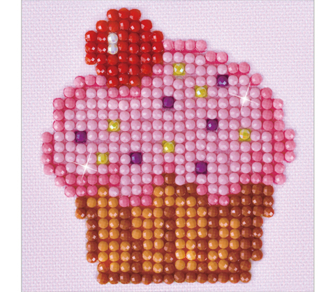 Cup Cake Yum - 7.6 x 7.6cm (3 x 3in)