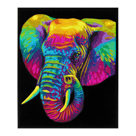 Neon Elephant - 35.5 x 45.7cm