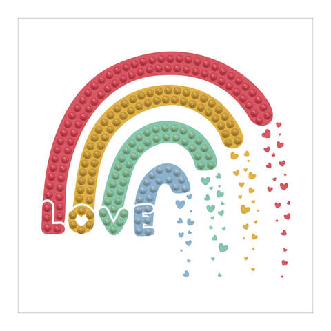 Love Rainbow - 7.6 x 7.6cm