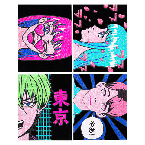 Dotzies Flock Neon Anime - 25 x 20cm