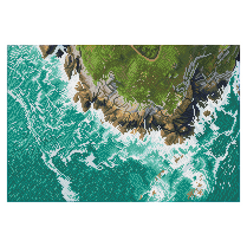 Square Rocky Coast - 35 x 52cm