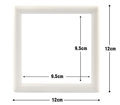 Dd1 Frame - White - plastic - 12.1 x 12.1cm