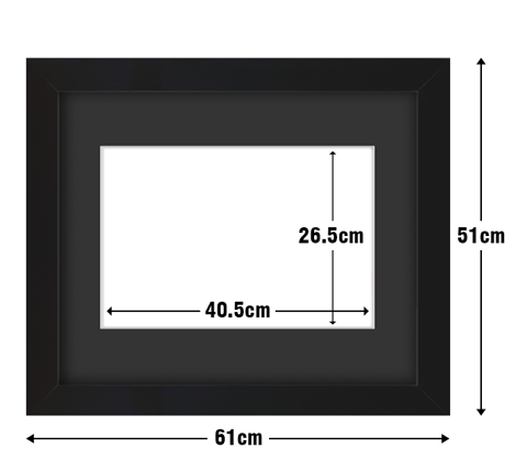 Frame with Framing Mat Board DDF21.B265X405MB