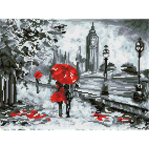 Simply Dotz  Splash of Red - 30 x 40cm