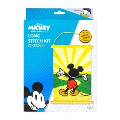 Disney Long Stitch Wall Hanging Kit 23 x 32.5cm - Mickey