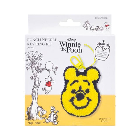 Disney Punch Needle Keyring 7cm - Pooh