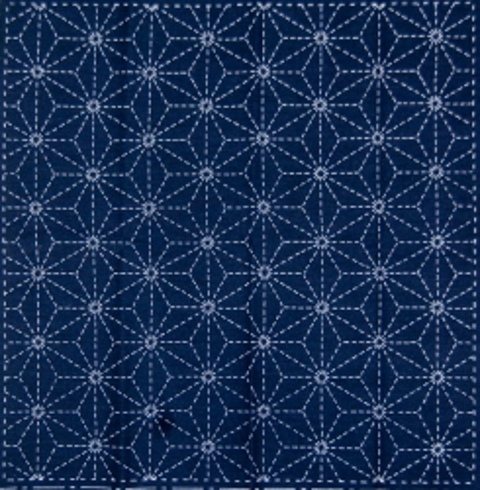 DARUMA - Sashiko Printed Cloth Blue - Star