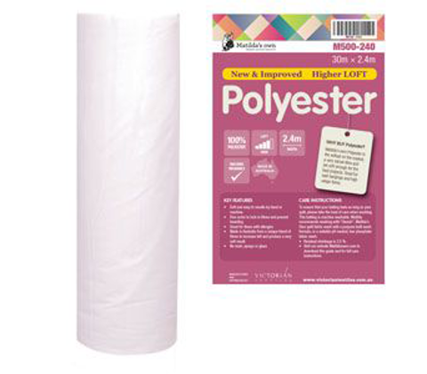 Matilda’s Own Batting - Polyester 100% O-Sew-Soft High Loft 240cm wide