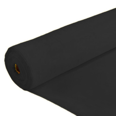 MILKY WAY - POPLIN FABRIC - BLACK (ROLL)