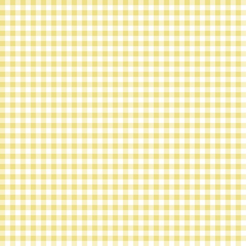 Riley Blake Printed Cotton - Gingham Yellow 112cm
