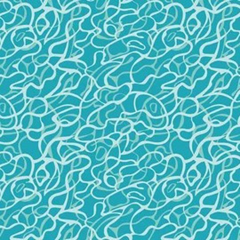 Riley Blake Printed Cotton - Dive In Teal 112cm