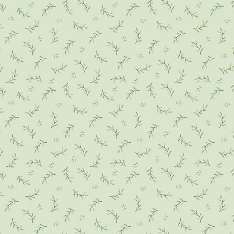Riley Blake Printed Cotton - Fern Mint 112cm