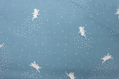 Riley Blake Printed Cotton - Fairy Dust Blue 112cm