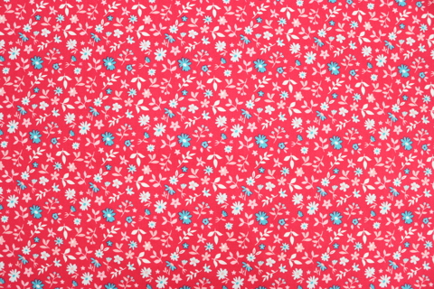 Riley Blake Printed Cotton - Pretty Flowers Hot Pink 112cm
