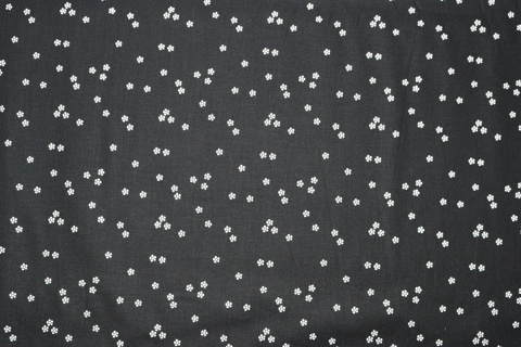 Riley Blake Printed Cotton - Mini Flowers Black 112cm