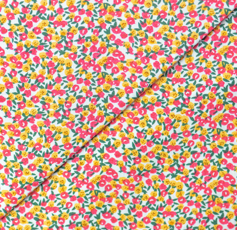 Floral Collection - 100% Cott 140Cm Width - Petite Brights
