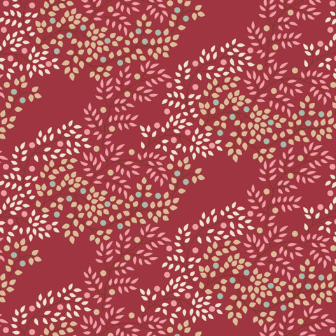 Tilda - Creating Memories - Berrytangle Burgundy
