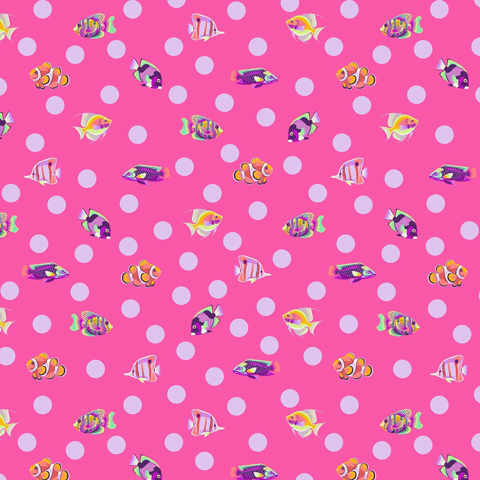 TULA PINK FLORAL REEF - SCHOOL CROSSING - DELPHINE