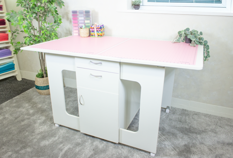 Carrington Cutting Table - White Ash (Flat Packed)